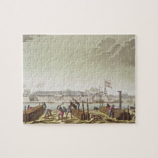 Das Fort in Batavia mit gebürtigen Blockwinden, Puzzle (Horizontal)