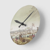 Das Fort in Batavia mit gebürtigen Blockwinden, Runde Wanduhr (Winkel)