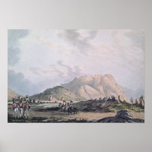 Das Fort von Nandidong während des dritten Mysore Poster (Vorne)