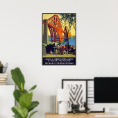 Das Forth Bridge Vintage Travel Poster (Heimbüro)