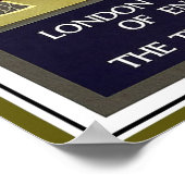 Das Forth Bridge Vintage Travel Poster (Ecke)