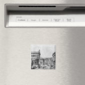 Das Forum der Antike von 1914 Magnet (In Situ (Geschirrspüler))