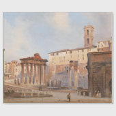 Das Forum der Antike (von Ippolito Caffi) Geschenkpapier (Flach)