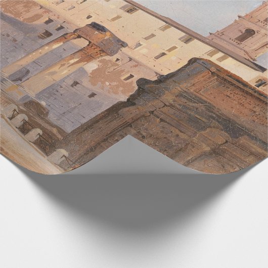 Das Forum der Antike (von Ippolito Caffi) Geschenkpapier (Ecke)