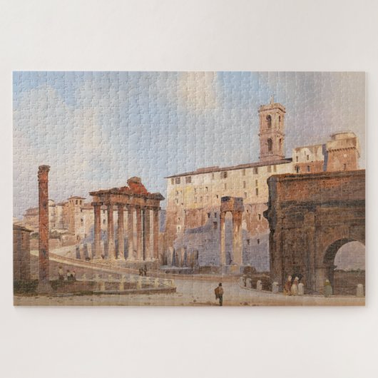 Das Forum der Antike (von Ippolito Caffi) Puzzle (Horizontal)