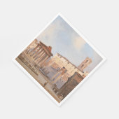 Das Forum der Antike (von Ippolito Caffi) Serviette (Ecke)