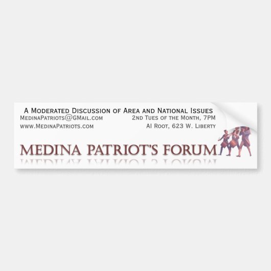 Das Forum Medina-Patrioten Autoaufkleber (Vorne)