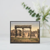 Das Forum, Pompeji, Italien Vintag Fotochrom Postkarte (Stehend Vorderseite)