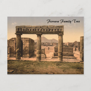 Das Forum, Pompeji, Kampanien, Italien Postkarte