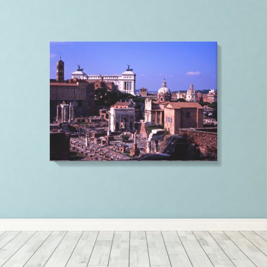 Das Forum Rom Leinwanddruck (Insitu (Holzboden))