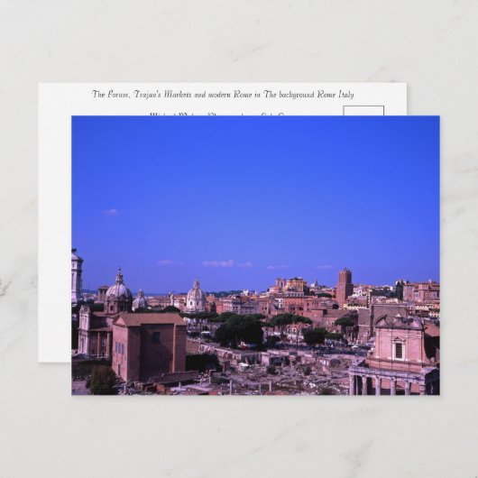 Das Forum Rom Postkarte (Vorne/Hinten)