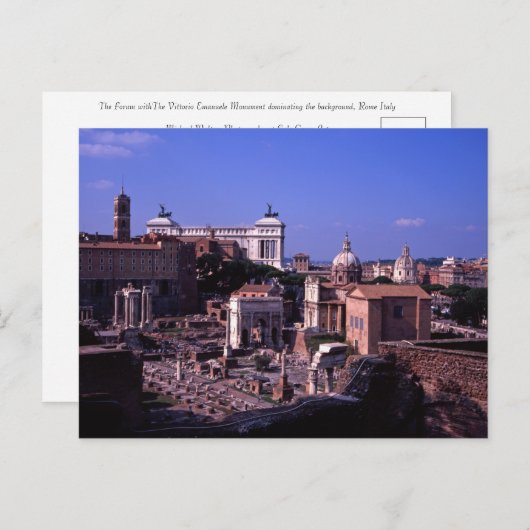 Das Forum Rom Postkarte (Vorne/Hinten)