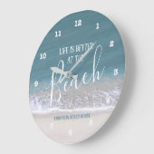 Das Foto Beach Sand & Water ist besser Große Wanduhr (Winkel)