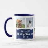 Das Foto der besten Mama aller Navy Blue Pet Colla Tasse (Links)