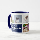 Das Foto der besten Mama aller Navy Blue Pet Colla Tasse (Vorderseite Links)