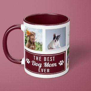 Das Foto der besten Mama für Hunde je Burgund-Hund Tasse