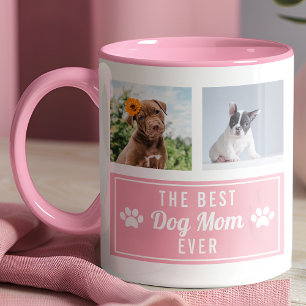 Das Foto der besten Mama für Hunde mit rosa Pet Co Tasse