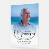 Das Foto der Gedächtnisbeerdigung Acrylschild (Winkel)