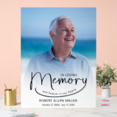 Das Foto der Gedächtnisbeerdigung Acrylschild (Hochzeit)