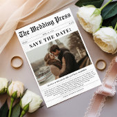 Das Foto der Hochzeitpresse Eiffelturm Save The Date