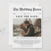 Das Foto der Hochzeitpresse Eiffelturm Save The Date (Vorderseite)
