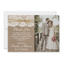 Das Foto der rustikalen Twine Bow Wedding Collecti