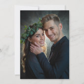 Das Foto der verzauberten Rose speichern das Datum Einladung (Rückseite)