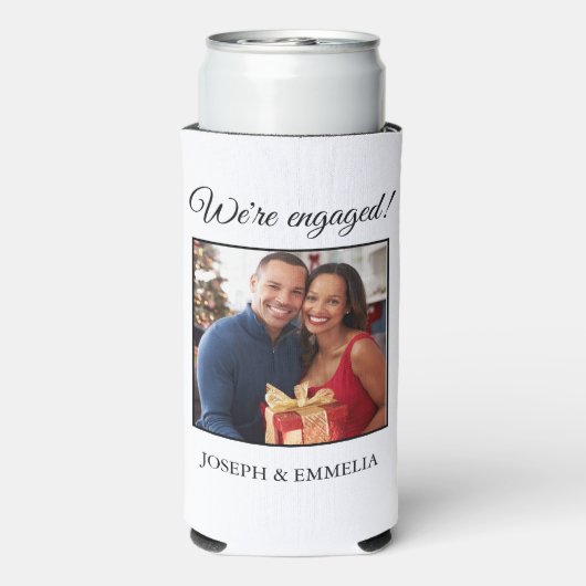 Das Foto der White-Engagement-Partei ist glücklich Selters Dosenkühler (Seltzer Rückseite)