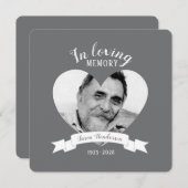 Das Foto des Gedächtnisses Einladung (Vorne/Hinten)