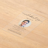 Das Foto des Lebens feiern Acryleinladungen (Ablage )