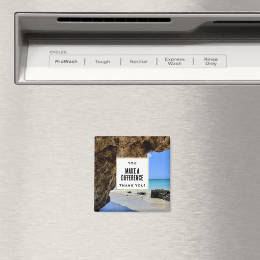 Das Foto des tropischen Strandes macht einen Unter Magnet (In Situ (Geschirrspüler))