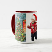 Das Foto des Weihnachtsmannes Niedliches Geschenk Tasse (Vorderseite Links)