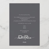 Das Foto "Doctor Chic Doctoral" Folieneinladung (Rückseite)