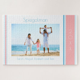 Das Foto Family Beach groß Puzzle