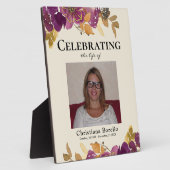 Das Foto "Floral Woman Beerdigung" feiern Fotoplatte (Seite)