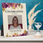 Das Foto "Floral Woman Beerdigung" feiern Fotoplatte (Seite)