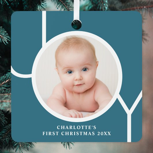 Das Foto für den ersten Weihnachtsgebrauch des Bab Ornament Aus Metall