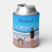 Das Foto kann mit Text benutzerdefiniert abkühlen Dosenkühler (Kanne Vorderseite)