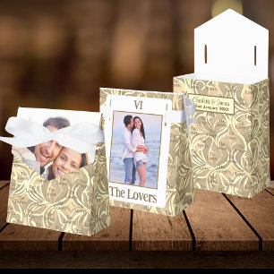 Das Foto Lovers Tarot Card Couple Hochzeit Geschenkschachtel