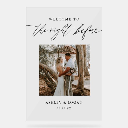 Das Foto "Nacht vor Probe" Acrylschild (Vorderseite)