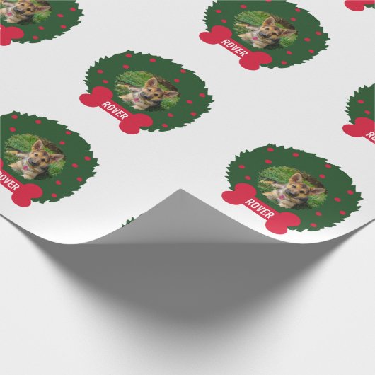 Das Foto-Name des Geschenkpapier (Ecke)