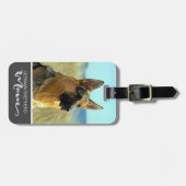 Das Foto Schäferhund-Mama-Einsatz Ihr Hundes Gepäckanhänger (Vorderseite horizontal)