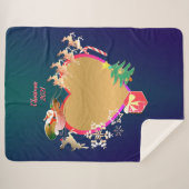 Das Foto Sherpa Blanket des Weihnachtsmanns Sherpadecke (Vorderseite (Horizontal))