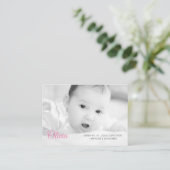 das Foto u. der Name Ihres Babys Visitenkarte (Stehend Vorderseite)