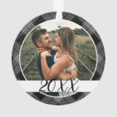 Das Foto unseres ersten Weihnachtsmannes ist Karie Ornament (Rückseite)