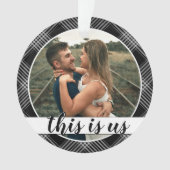 Das Foto unseres ersten Weihnachtsmannes ist Karie Ornament (Vorderseite)