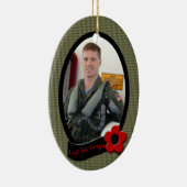 Das Foto-Verzierungs-Andenken des Veterans Keramik Ornament (Rechts)