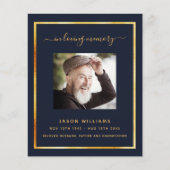 Das Foto von Blue Gold ist ein elegantes Beerdigun (Vorderseite)