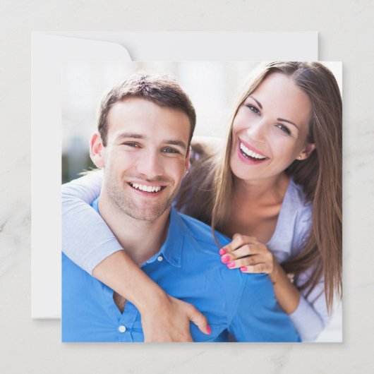 Das Foto vor Blue Hydrangea Einladung (Rückseite)