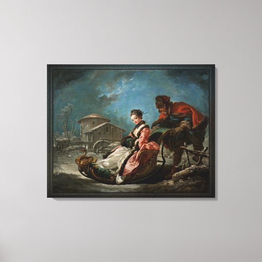 Das Four Seasons by Winter von François Boucher Leinwanddruck (Vorderseite)